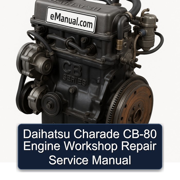 Daihatsu CB Series Charade CB-80 Engine Service Repair Workshop Manual PDF