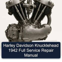 Harley Davidson Servi Car Knucklehead 1942 Service Repair Workshop Manual PDF