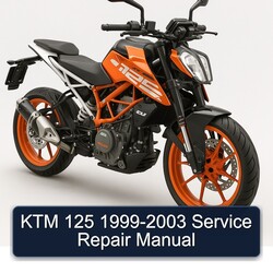 1999-2003 KTM 125 Service Repair Workshop Manual PDF