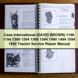 Case International (david Brown) 1190 1194 1290 1294 1390 1394 1490 1494 1594 1690 Tractor Service Repair Workshop Manual PDF