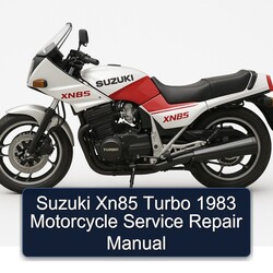 1983 Suzuki XN85 Turbo Motorcycle Service Repair Workshop Manual PDF