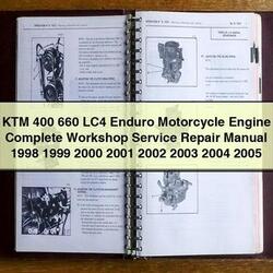 1998-2005 KTM 400 660 LC4 Enduro Motorcycle Engine Service Repair Workshop Manual PDF