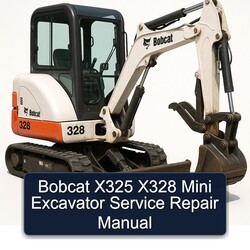 Bobcat X325 X328 Mini Excavator Service Repair Workshop Manual PDF