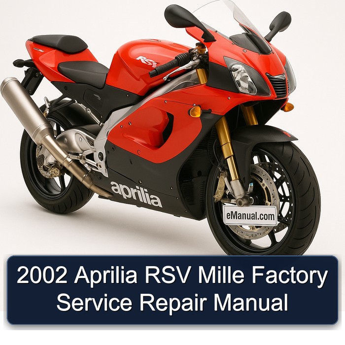2002 Aprilia RSV Models Mille Service Repair Workshop Manual PDF