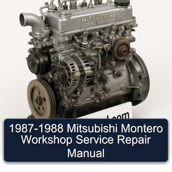 1987-1988 Mitsubishi I Miev Montero Service Repair Workshop Manual PDF