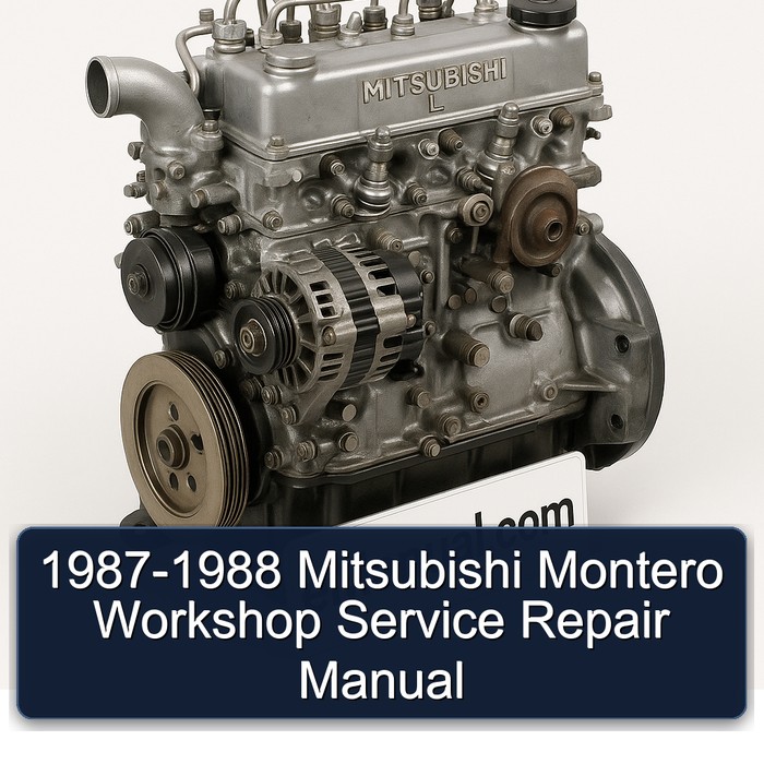 1987-1988 Mitsubishi I Miev Montero Service Repair Workshop Manual PDF