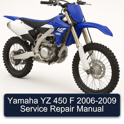 2006-2009 Yamaha YZ 450 F Service Repair Workshop Manual PDF