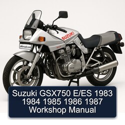 1983-1987 Suzuki GSX Series GSX750 E/es Service Repair Workshop Manual PDF