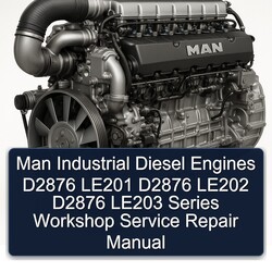 MAN D2876 Industrial Diesel Engines LE201 LE202 LE203 Series Service Repair Workshop Manual PDF