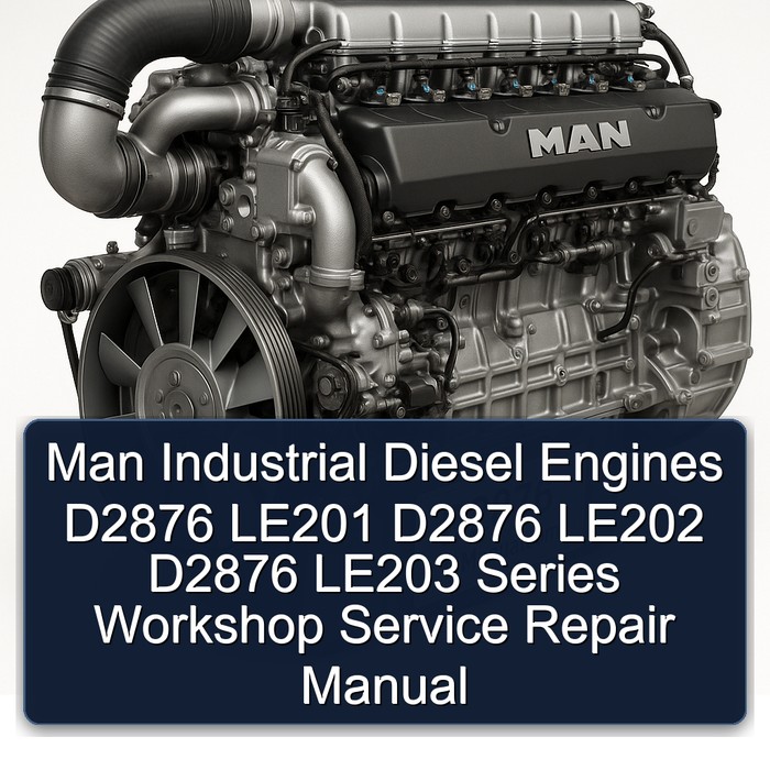 MAN D2876 Industrial Diesel Engines LE201 LE202 LE203 Series Service Repair Workshop Manual PDF