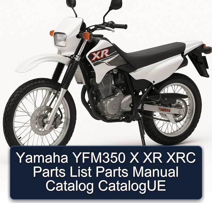 Yamaha XR Models YFM350 X XRC Catalogue Parts Catalog PDF
