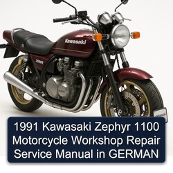 1991 Kawasaki Zephyr 1100 Motorcycle German Service Repair Workshop Manual PDF
