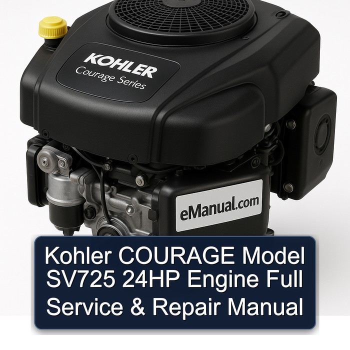 Kohler Courage Series Model SV725 24HP Engine Service Repair Workshop Manual PDF