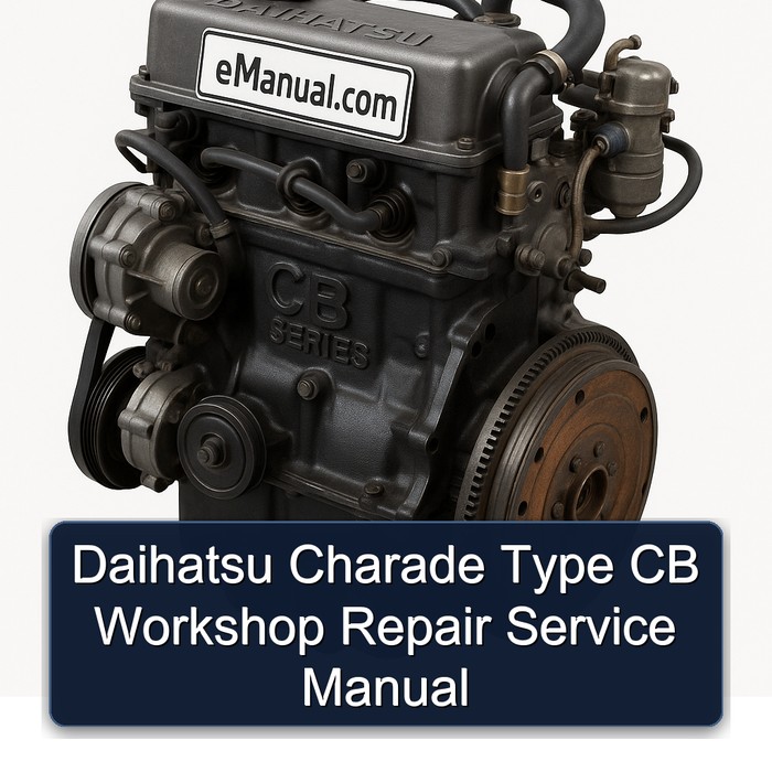 Daihatsu CB Series Charade Type Service Repair Workshop Manual PDF