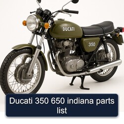 Ducati 350 650 Indiana list Parts Catalog PDF