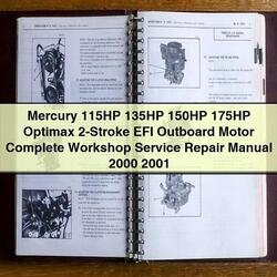 2000-2001 Mercury 115HP 135HP 150HP 175HP Optimax 2-stroke EFI Outboard Motor Service Repair Workshop Manual PDF
