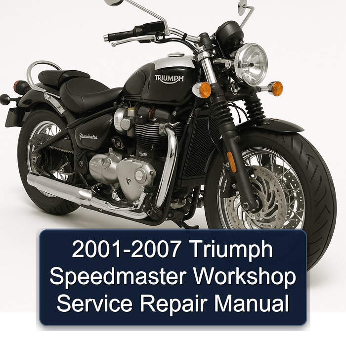 2001-2007 Triumph Speedmaster Service Repair Workshop Manual PDF