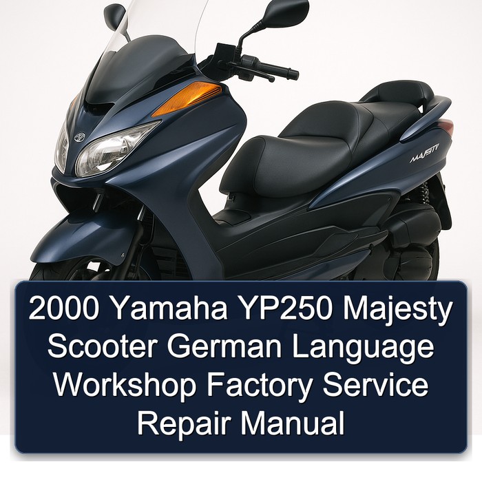2000 Yamaha Majesty YP250 Scooter German Language Service Repair Workshop Manual PDF