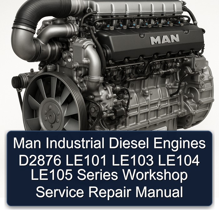 MAN D2876 Industrial Diesel Engines LE101 LE103 LE104 LE105 Series Service Repair Workshop Manual PDF