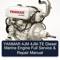 Yanmar 4JM 4JM-TE Diesel Marine Engine Service Repair Workshop Manual PDF