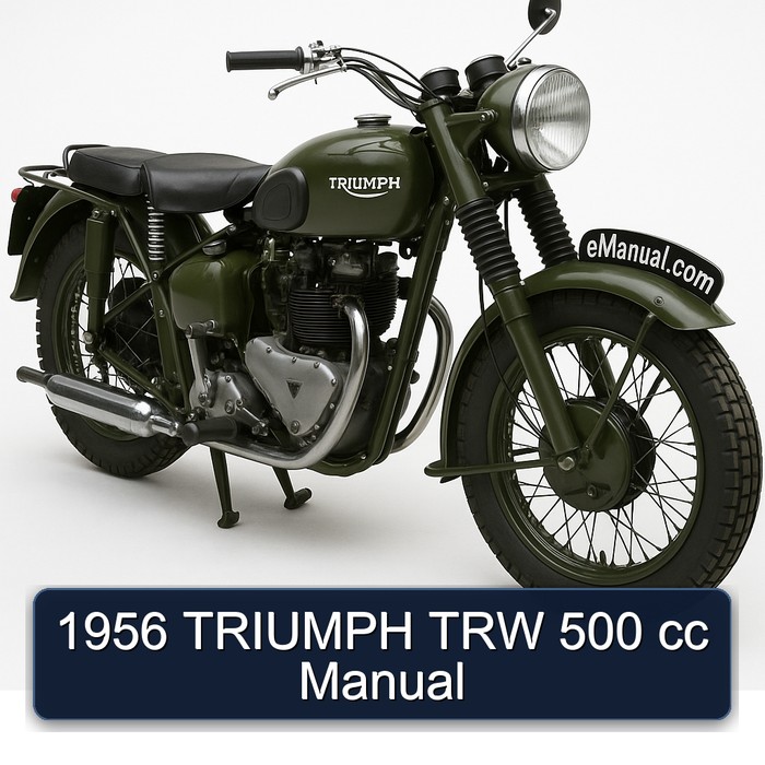 1956 Triumph TRW 500 Cc Service Repair Workshop Manual PDF
