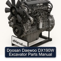 Doosan Daewoo DX190W Excavator Parts Catalog PDF