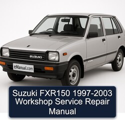 1997-2003 Suzuki FXR Models FXR150 Service Repair Workshop Manual PDF