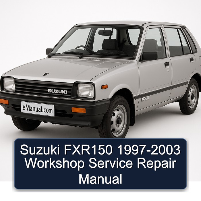1997-2003 Suzuki FXR Models FXR150 Service Repair Workshop Manual PDF