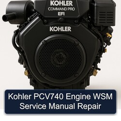 Kohler Command Pro EFI Models PCV740 Engine WSM Service Repair Workshop Manual PDF