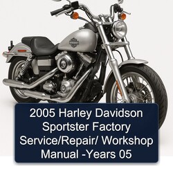 2005 Harley Davidson Sportster years 05 Service Repair Workshop Manual PDF