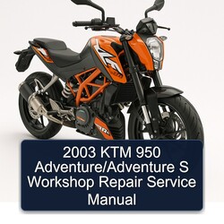 2003 KTM 950 Adventure/Adventure S Service Repair Workshop Manual PDF