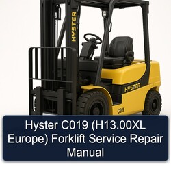 Hyster C019 (h13.00xl Europe) Forklift Service Repair Workshop Manual PDF
