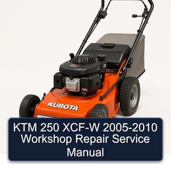 2005-2010 KTM 250 XCF-W Service Repair Workshop Manual PDF