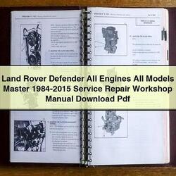 1984-2015 Land Rover Defender All Engines Models Master Service Repair Workshop Manual PDF