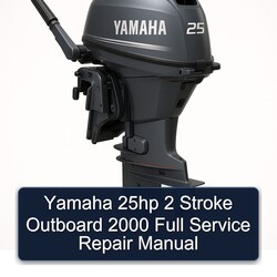 2000 Yamaha 25HP 2 Stroke Outboard Service Repair Workshop Manual PDF