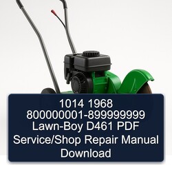 800000001-899999999 LAWN-BOY D461 /shop Service Repair Workshop Manual PDF