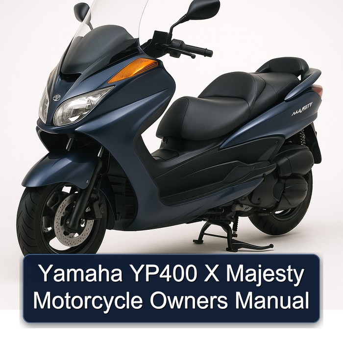 Yamaha Majesty YP400 X Motorcycle Owners Owner's Manual PDF