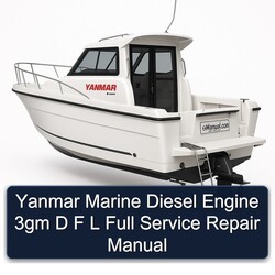Yanmar Marine Diesel Engine 3GM D F L Service Repair Workshop Manual PDF