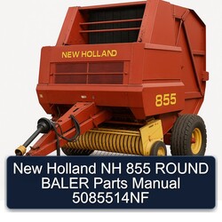 New Holland NH 855 Round Baler Parts 5085514NF Catalog PDF