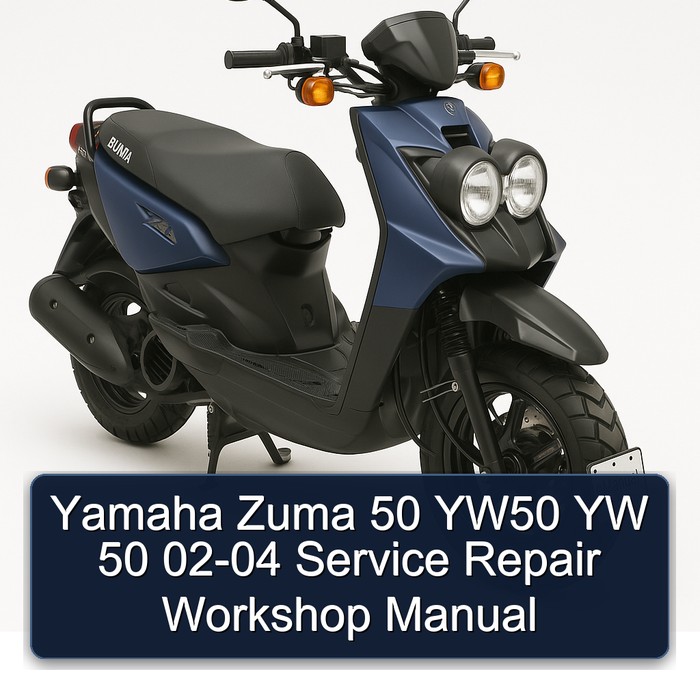 2002-2004 Yamaha Zuma 50 YW50 Yw Service Repair Workshop Manual PDF