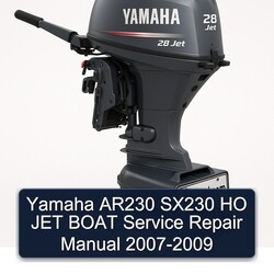 2007-2009 Yamaha AR230 SX230 HO JET Boat Service Repair Workshop Manual PDF