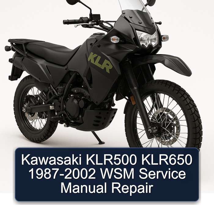 1987-2002 Kawasaki KLR Series KLR500 KLR650 - WSM Service Repair Workshop Manual PDF