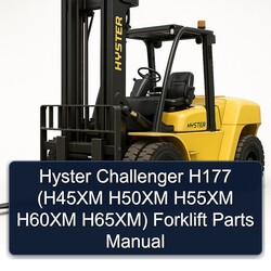 Hyster Challenger H177 (h45xm H50XM H55XM H60XM H65xm) Forklift Parts Catalog PDF