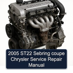 2005 Mitsubishi 6 A Series ST22 Sebring Coupe Chrysler Service Repair Workshop Manual PDF