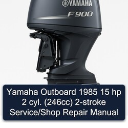1985 Yamaha Outboard 15 Hp 2 Cyl. (246CC) 2-stroke /shop Service Repair Workshop Manual PDF