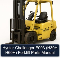 Hyster Challenger E003 (h30h H60h) Forklift Parts Catalog PDF