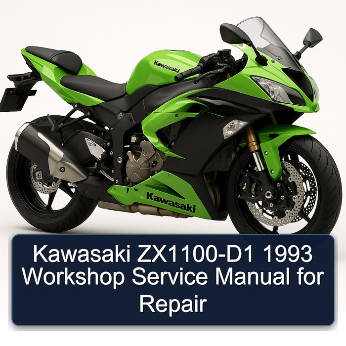 1993 Kawasaki ZX Models Zx1100-d1 Service Repair Workshop Manual PDF