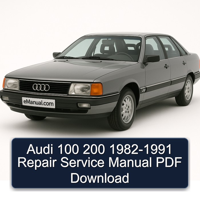 1982-1991 Audi 200 100 Service Repair Workshop Manual PDF