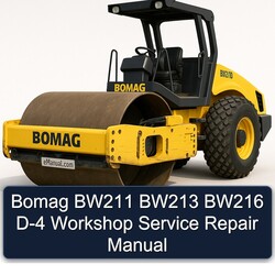 Bomag BW211 BW213 BW216 D-4 Service Repair Workshop Manual PDF