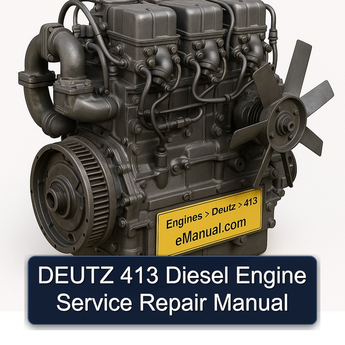 Deutz 413 Diesel Engine Service Repair Workshop Manual PDF